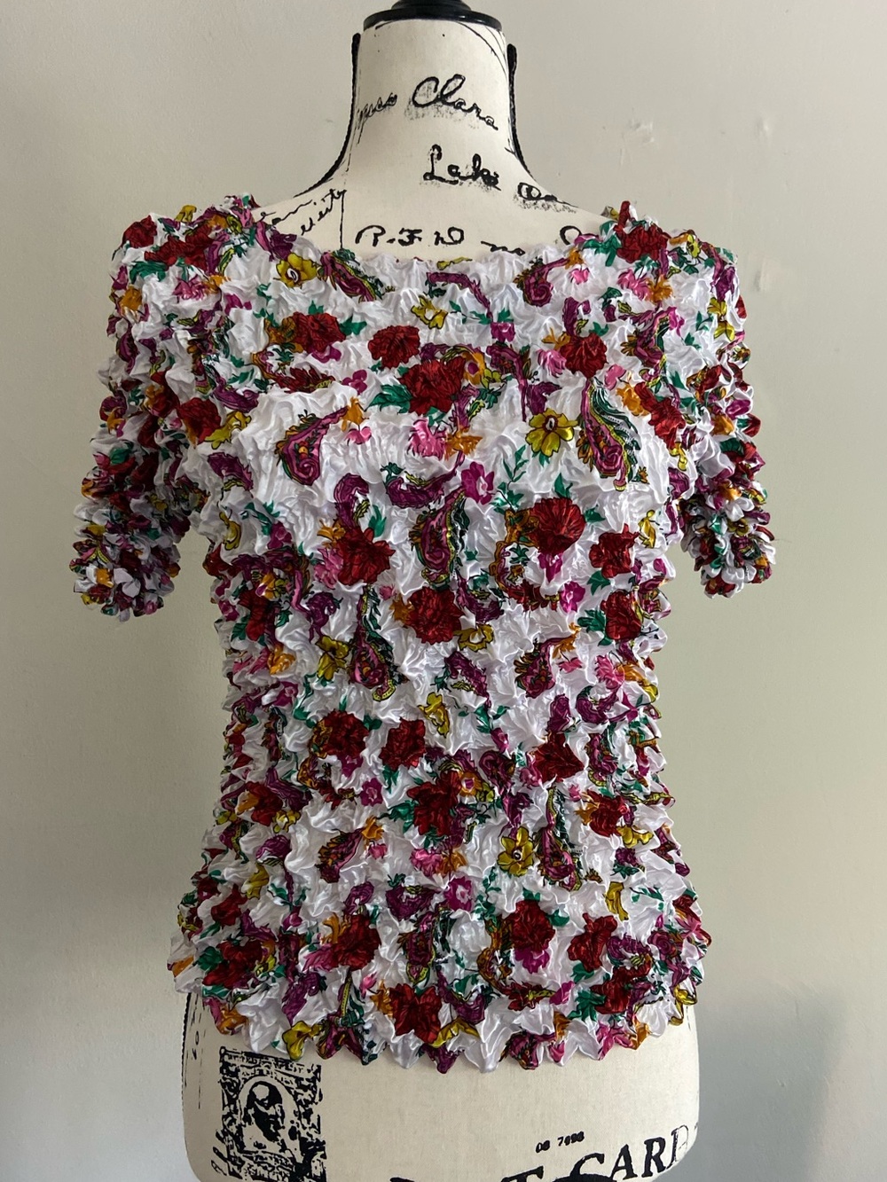 Floral Popcorn Top